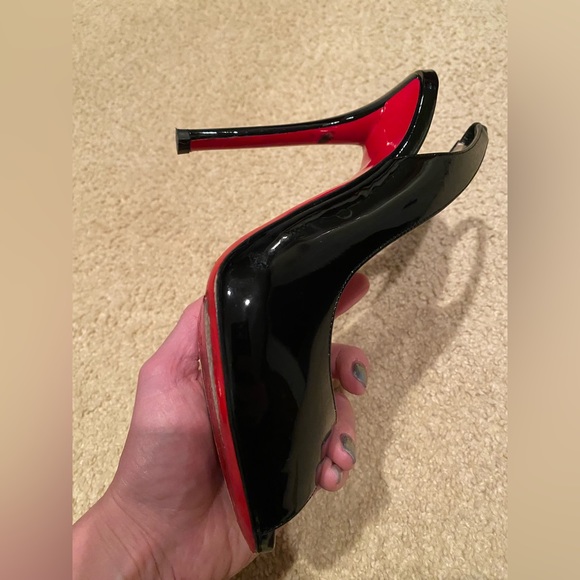 Christian Louboutin Patent Leather Slingback Pumps - Picture 11 of 11